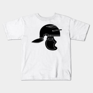 Black Imperial Roman Helmet (Small) Kids T-Shirt